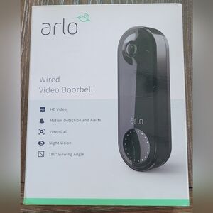 Arlo Wired Video Doorbell - Black